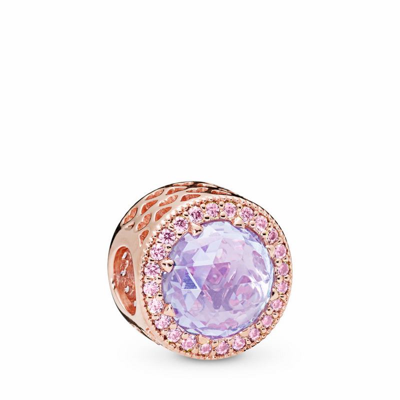 Pandora Rose™ Lavender Radiant Hearts Charm - Pandora Rose/Purple/Cubic Zirconia - Canada | GT6521IT